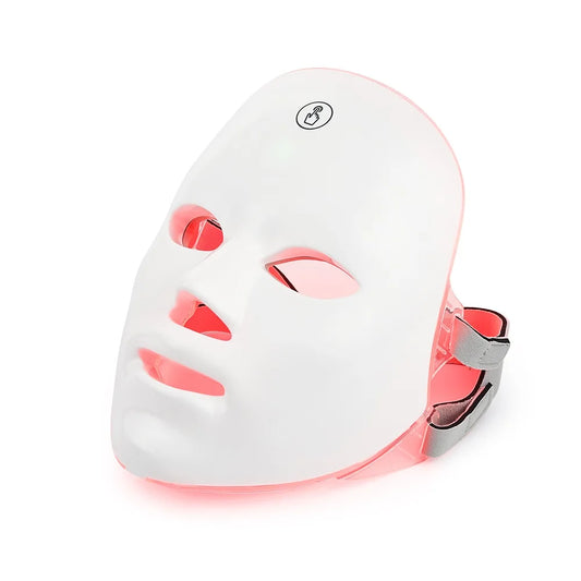 LuxLED GLOW™ Rechargeable 7-Color LED Photon Beauty Mask – Skin Rejuvenation, Face Lifting, and Whitening