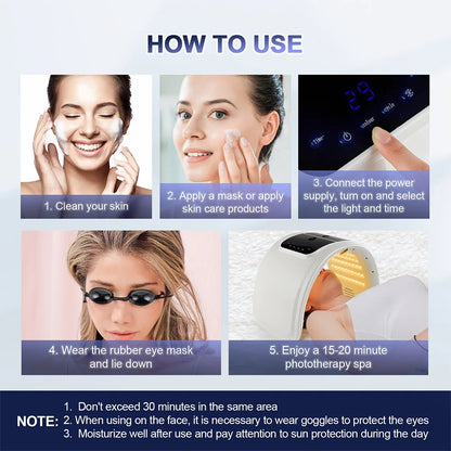 LuxLED GLOW™ Rechargeable 7-Color LED Photon Bridge – Skin Rejuvenation, Lifting & Whitening